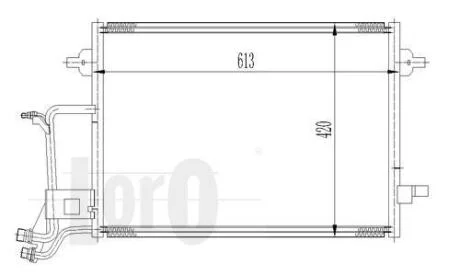 Конденсатор, кондиционер AUDI A6, 4B0260403T DEPO 003-016-0009