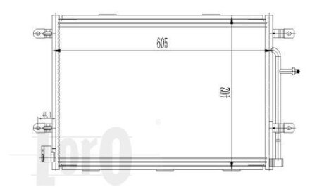 Радiатор кондицiонера Audi A4/Seat Exeo 1.6-3.2 02-13 DEPO 003-016-0015