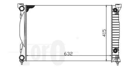 Радiатор охолодження DEPO 003-017-0016