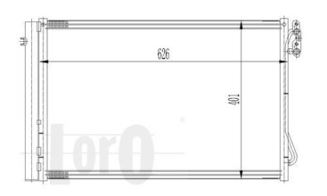 Конденсатор, кондиционер BMW 1, 64536930040 DEPO 004-016-0021