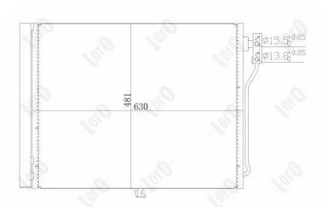 Конденсатор, кондиционер BMW 5, 64539350374 DEPO 004-016-0029