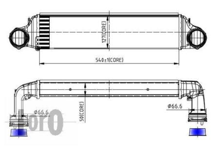 Iнтеркулер BMW 3 (E46) 99-07/X3 (E83) 2.0/3.0 04-10 DEPO 004-018-0001