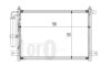 Конденсатор, кондиционер CHEVROLET AVEO, 96469288 DEPO 007-016-0001 (фото 1)