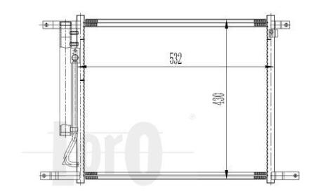 Конденсатор, кондиционер CHEVROLET AVEO, 94838818 DEPO 007-016-0003