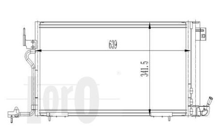 Конденсатор, кондиционер CITROËN XSARA, 6455W2 DEPO 009-016-0007