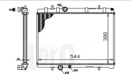 Радiатор охолодження DEPO 009-017-0015