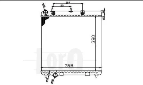 Радіатор, система охолодження двигуна DEPO 009-017-0046