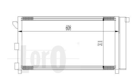 Конденсатор, кондиционер FIAT PANDA, 46798100 DEPO 016-016-0018