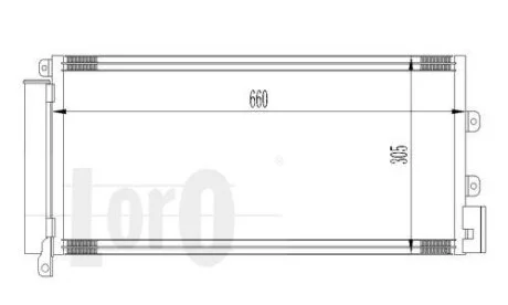 Конденсатор, кондиционер FIAT LINEA, 51785227 DEPO 016-016-0021