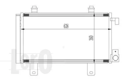 Конденсатор, кондиционер FIAT SEDICI, 71743782 DEPO 016-016-0022