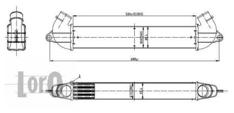 Iнтеркулер Fiat Doblo 1.3/1.9 jTD 01- DEPO 016-018-0001