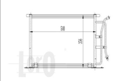 Конденсатор, кондиционер FORD FIESTA COURIER, 1004001 DEPO 017-016-0005