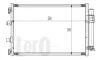 Радiатор кондицiонера з осушувачем Ford Focus III/C-Max II 1.0 EcoBoost/1.6 TDCi DEPO 017-016-0025 (фото 1)