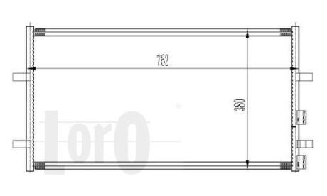Радiатор кондицiонера Ford Transit 2.2-3.2TDCI 06-14 DEPO 017-016-0029