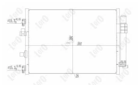 Радiатор кондицiонера з осушувачем Ford C-Max/Grand C-Max 1.6TDCi 10-19 DEPO 017-016-0030