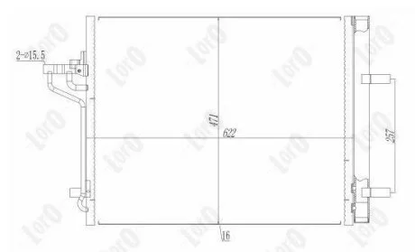 Конденсатор, кондиционер FORD C-MAX, 1693590 DEPO 017-016-0031