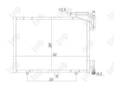 Конденсатор, кондиционер FORD B-MAX, C1B119710BC DEPO 017-016-0032