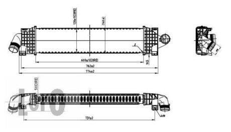Iнтеркулер Ford Mondeo/Focus 1.6-2.5D 03- DEPO 017-018-0001