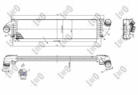 Iнтеркулер Ford Mondeo/Focus 1.6-2.5D 03- DEPO 017-018-0009