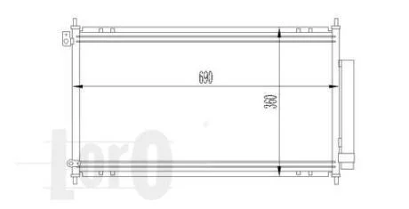 Радіатор кондиціонера Accord VII 2.0/2.4 03-08 DEPO 018-016-0014