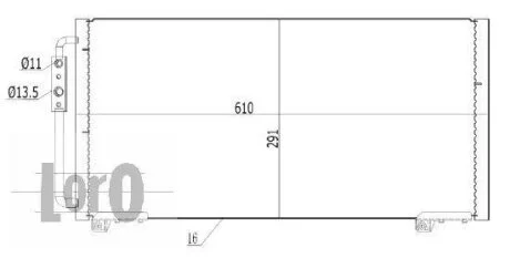 Конденсатор, система кондиціонування повітря DEPO 018-016-0026