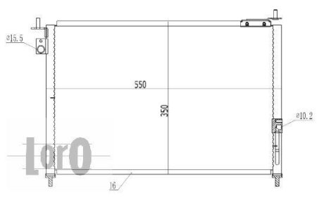 Конденсатор, кондиционер HONDA CIVIC VII, 80110S6FE01 DEPO 018-016-0027