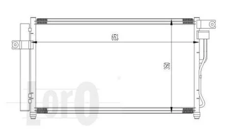Радіатор кондиціонера HYUN ACCENT 1.4-1.6i 05- DEPO 019-016-0019