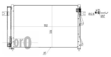 Конденсатор, система кондиціонування повітря DEPO 019-016-0025