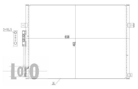 Конденсатор, кондиционер JEEP GRAND CHEROKEE, 55037465AA DEPO 023-016-0003