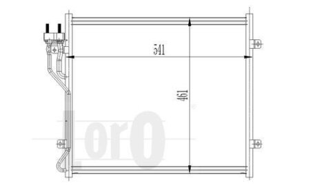 Конденсатор, кондиционер JEEP CHEROKEE, 55116928AA DEPO 023-016-0005