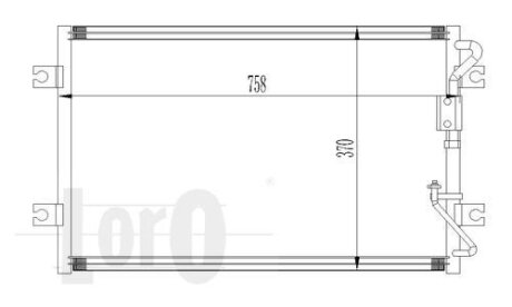 Конденсатор, система кондиціонування повітря DEPO 024-016-0002