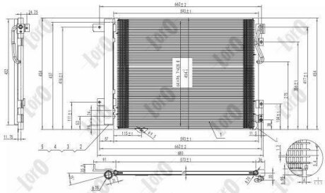 Конденсатор, кондиционер KIA SORENTO, 976063E901 DEPO 024-016-0015
