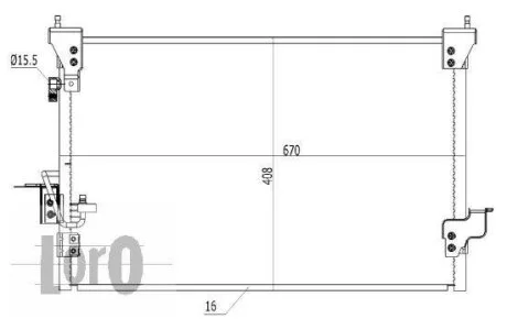 Конденсатор, кондиционер LAND ROVER DISCOVERY, JRB100790 DEPO 027-016-0004