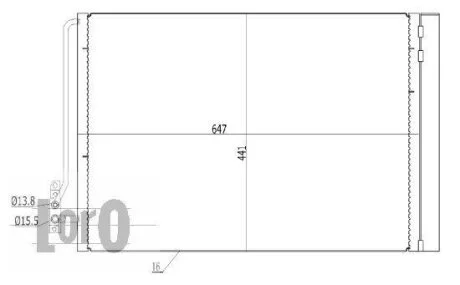 Конденсатор, кондиционер RANGE ROVER, JRW000020 DEPO 027-016-0005