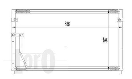Конденсатор, кондиционер MAZDA 626, GE4T61480A DEPO 030-016-0006