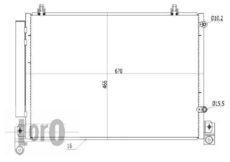 Конденсатор, кондиционер MAZDA MPV, LD4761480 DEPO 030-016-0014