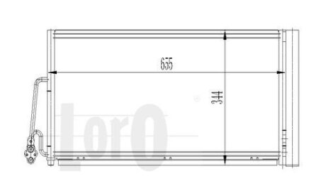 Конденсатор, кондиционер MINI CLUBMAN, 64536941084 DEPO 032-016-0001