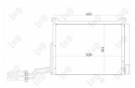 Конденсатор, кондиционер MINI (R50-R53), 64536453691 DEPO 032-016-0003