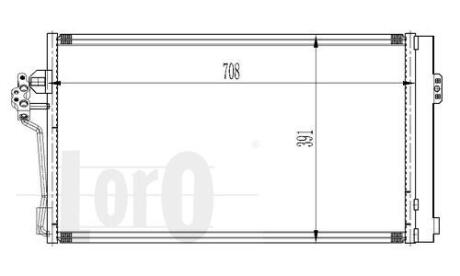 Конденсатор, кондиционер MERCEDES-BENZ VIANO W, 6398350270 DEPO 033-016-0012