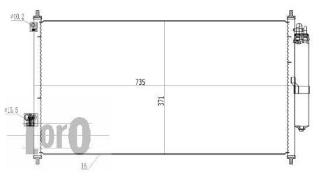 Конденсатор, кондиционер NISSAN X-TRAIL, 921008H300 DEPO 035-016-0028
