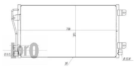 Конденсатор, кондиционер NISSAN INTERSTAR, 4403238 DEPO 035-016-0035