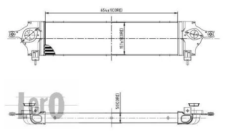 Iнтеркулер 14461BB30A, 14461JD50A, 14461JD50B Nissan Qashqai 1.5/2.0dC DEPO 035-018-0002