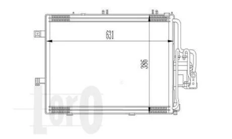 Конденсатор, система кондиціонування повітря DEPO 037-016-0010