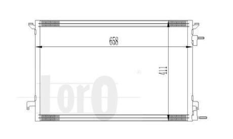 Радіатор кондиціонера SIGNUM/VECTRA C/CROMA 1.9 CDTi/1.9 JTD/w/o 02- DEPO 037-016-0014