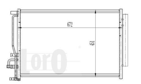 Конденсатор, кондиционер OPEL ANTARA, 4803973 DEPO 037-016-0039