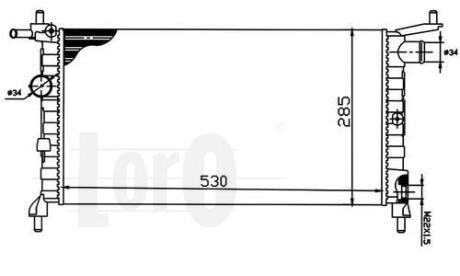 Радiатор охолодження DEPO 037-017-0008