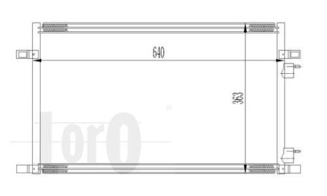 Конденсатор, кондиционер RENAULT LAGUNA, 7701038395 DEPO 042-016-0010