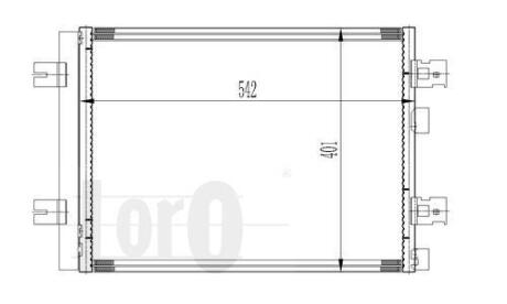 Конденсатор, кондиционер RENAULT DUSTER, 8200741257 DEPO 042-016-0027
