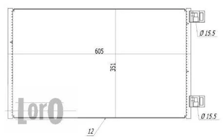 Конденсатор, кондиционер RENAULT KANGOO, 4155000054 DEPO 042-016-0030
