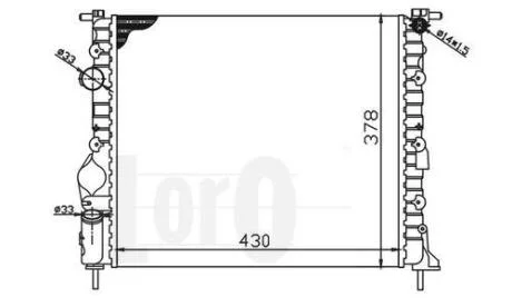 Радiатор охолодження DEPO 042-017-0003